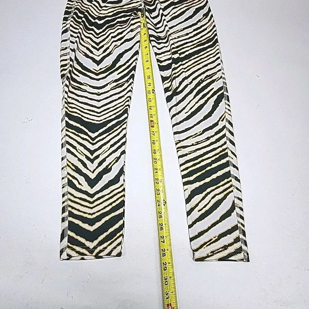 Majestic Leggings Greenbay Packers Leopard Print Zubaz Women Sz XL NFL Football